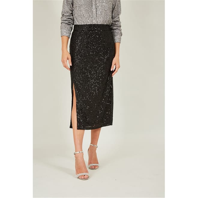 Sequin Fitted Skirt