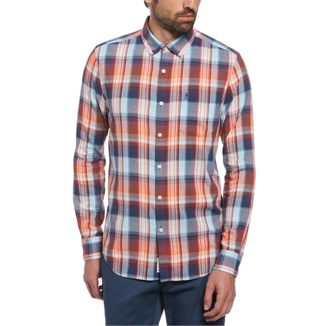 Plaid Regular Fit Long Sleeve Shirt
