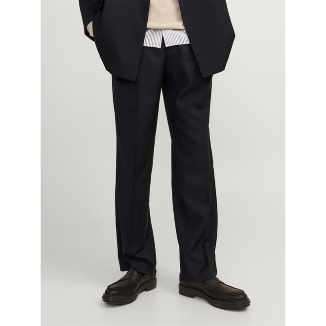 Regular Fit Solid Patterned Trouser
