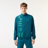 Bh2325 Lettering Mock Neck Rain Jacket