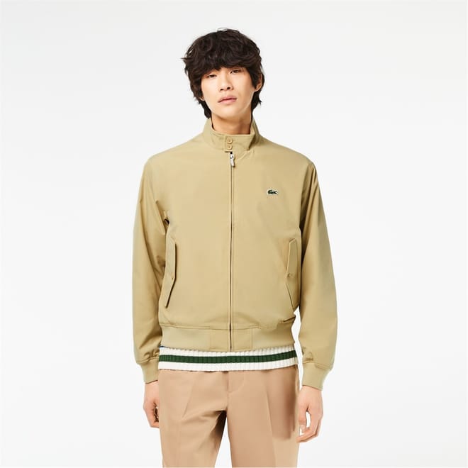 Crocodile Print High Neck Field Jacket
