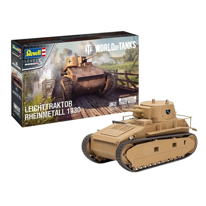 Plastic Model Leichttraktor Rheinmetall 1930 World Of Tanks 1:35