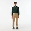 Hh2709 Solid Patterned Straight Chinos