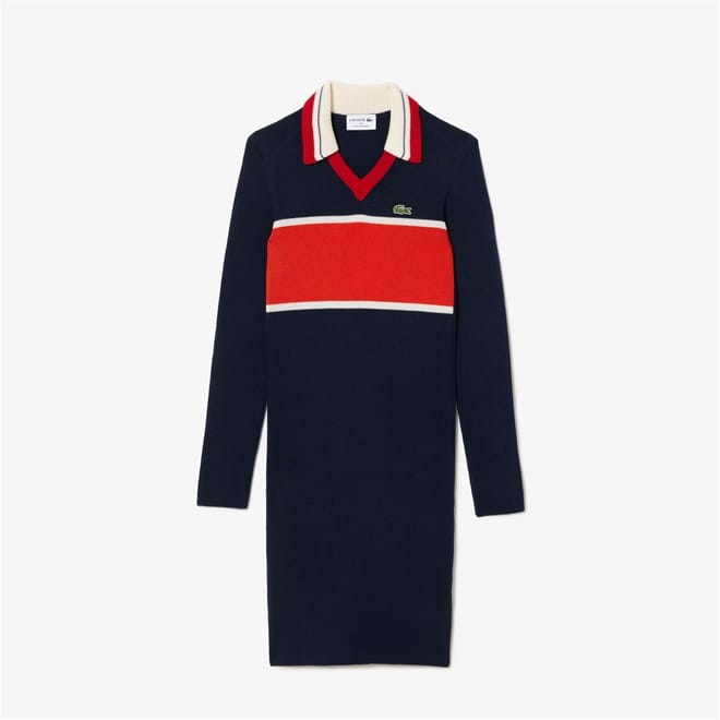 Polo V-Neck Midi T-Shirt Dress
