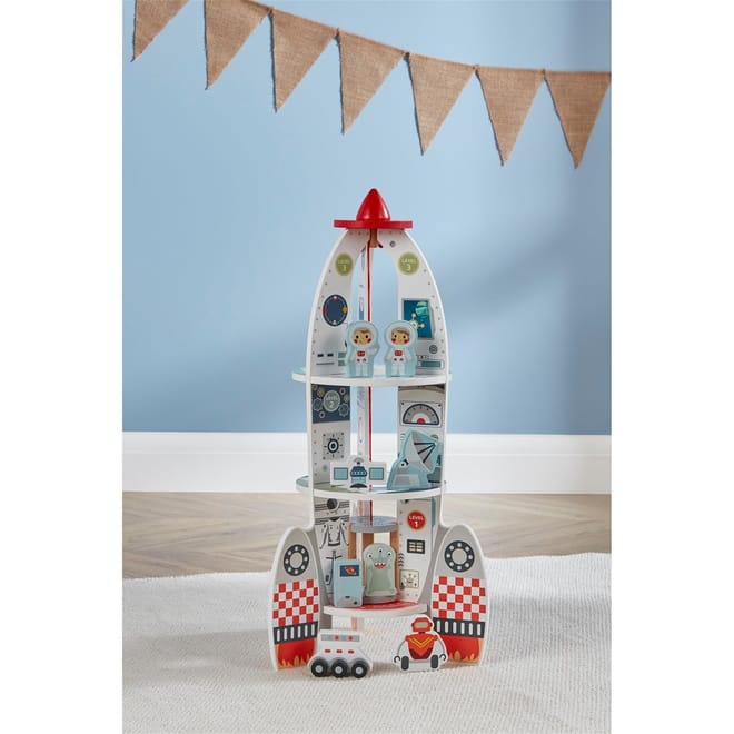 Wooden Rocket Playset
