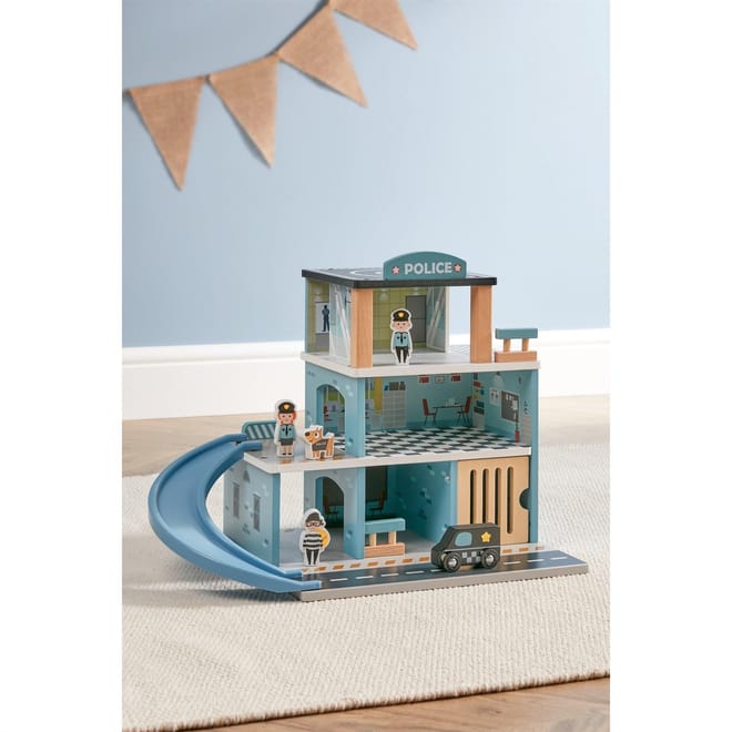 Wooden Police Station Playset
