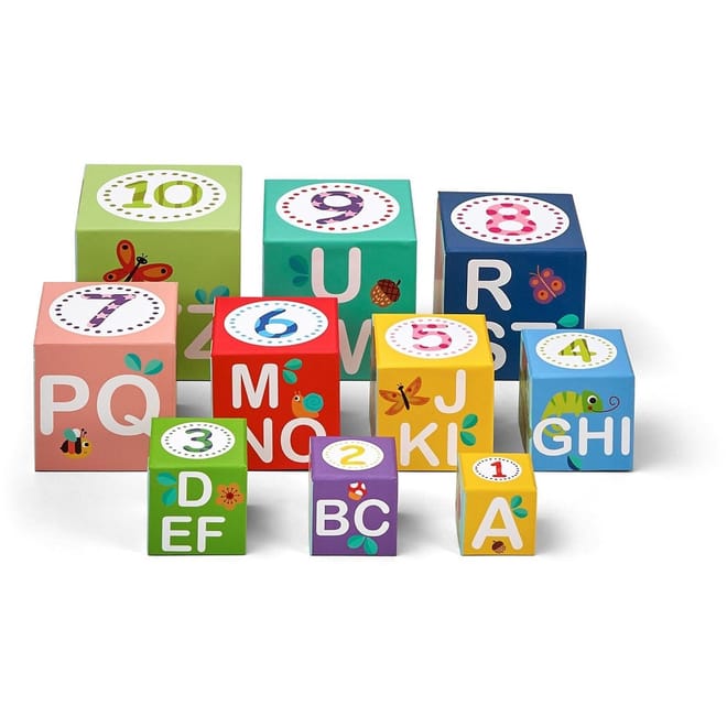 Alphabet And Number Stacking Boxes