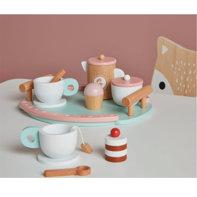 Wooden Tea Set