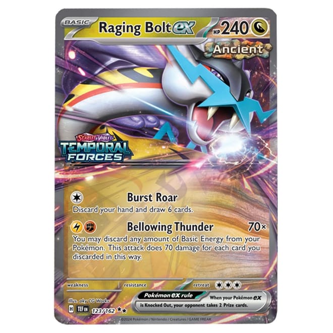 Pokémon Oversize Card Sv05 Raging Bolt