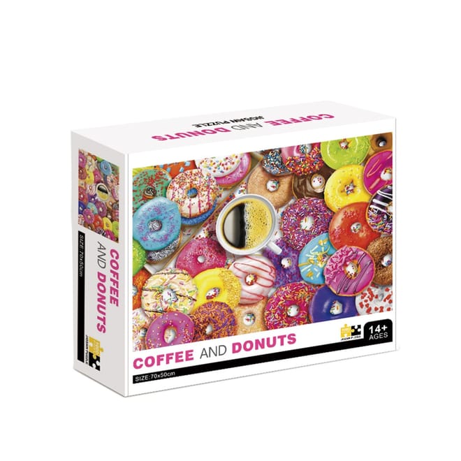 Coffee And Doughnuts 1000 Piece Jigsaw Puzzle