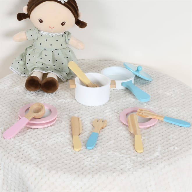 Wooden Pot  And  Pan Set 00