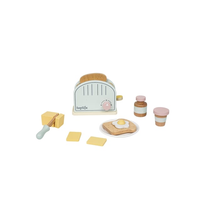Wooden Toaster Set Childrens