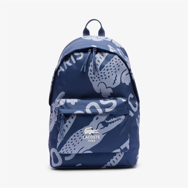 Crocodile Print AOP Backpack with Logo