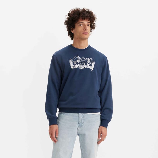 Standard Fit Graphic Crewneck Sweatshirt