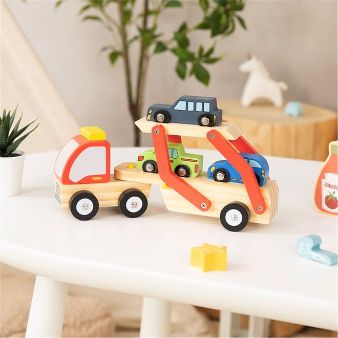 My First Wooden Car Carrier