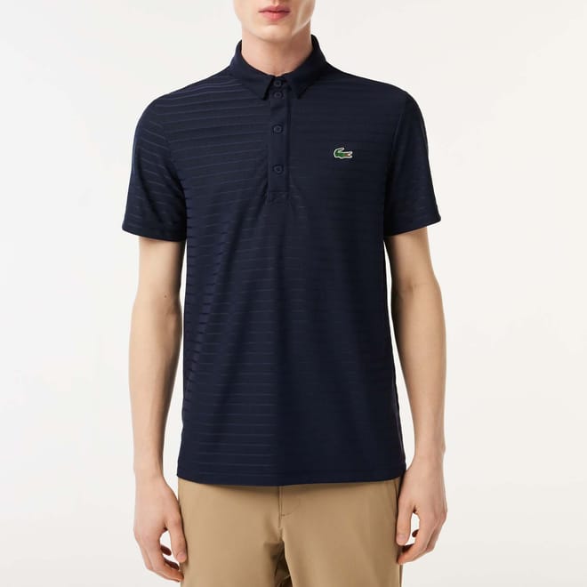 Textured Breathable Golf Polo Shirt