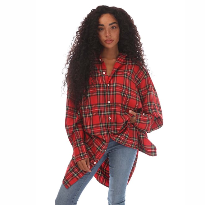 Rhinestone Over Logo Shirt Dress