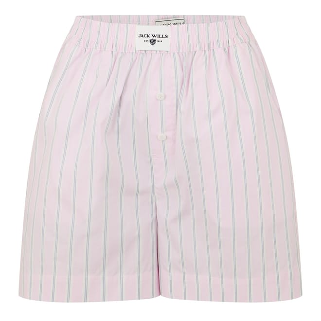 Poplin Vertical Stripe Chino Shorts