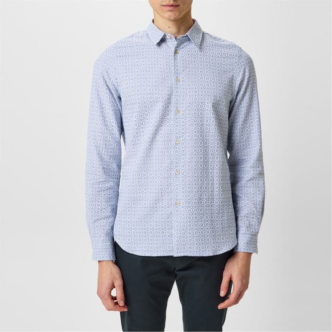 Pattern Long Sleeve Regular Fit Shirt