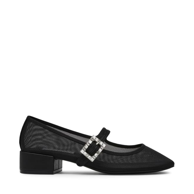Champaign Mary Janes Block Heel