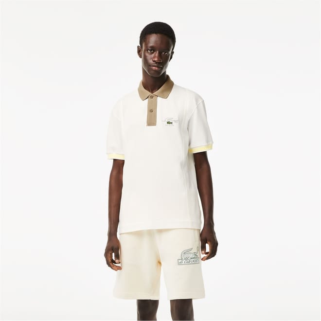 Crocodile Print Regular Fit Polo