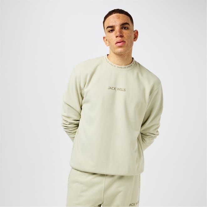 Jacquard Crew Sweatshirt