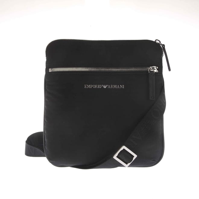 Nylon Allover Jacquard Logo Shoulder Bag