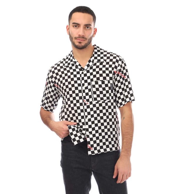 Damier Print Bowling Shirt