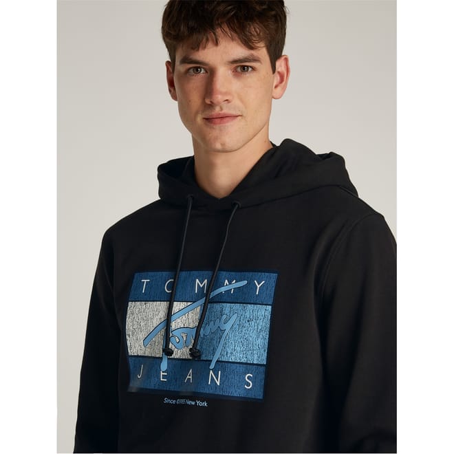 Flag Graphic Hooded Neck Sweatshirt