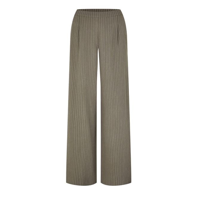 Stripe Wide Leg Trousers