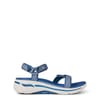 Mesh Quarter Strap Wedge Flip Flops