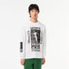 Regular Fit Lacoste Lettering Long Sleeve T-Shirt