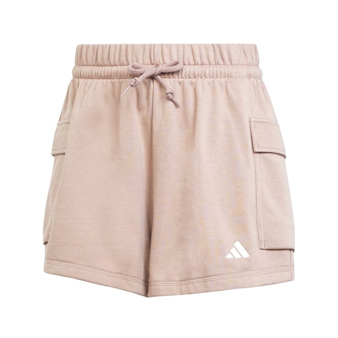 Womens Essentials Small Logo French Terry Cargo Shorts