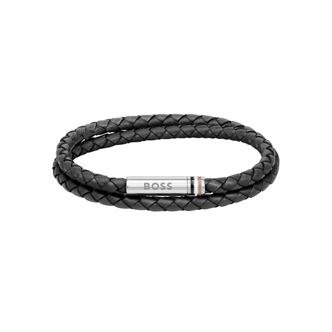 Ares Double Wrap Leather Bracelet