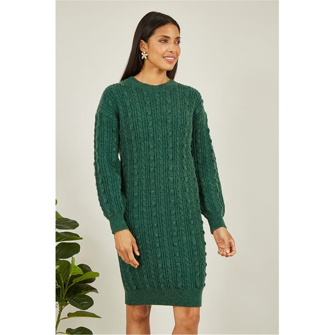 Cable Knit Tunic Dress