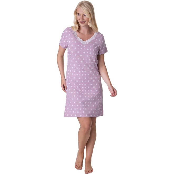 Sleeved Knee Length Nightshirt