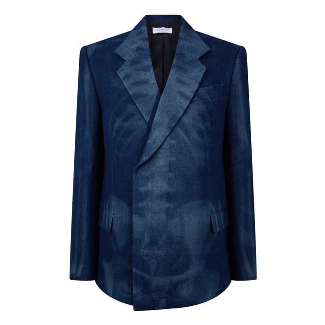 Body Scan Graphic Denim Jacket