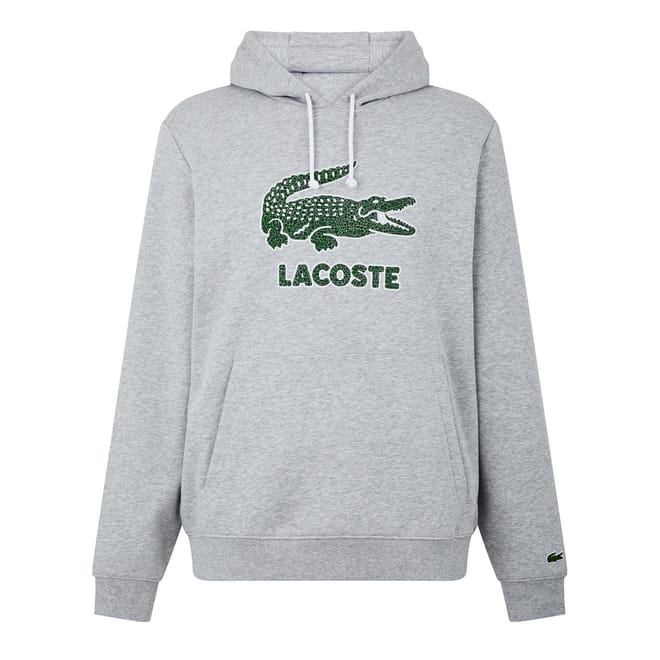 Hooded Crocodile Print Sweatshirt