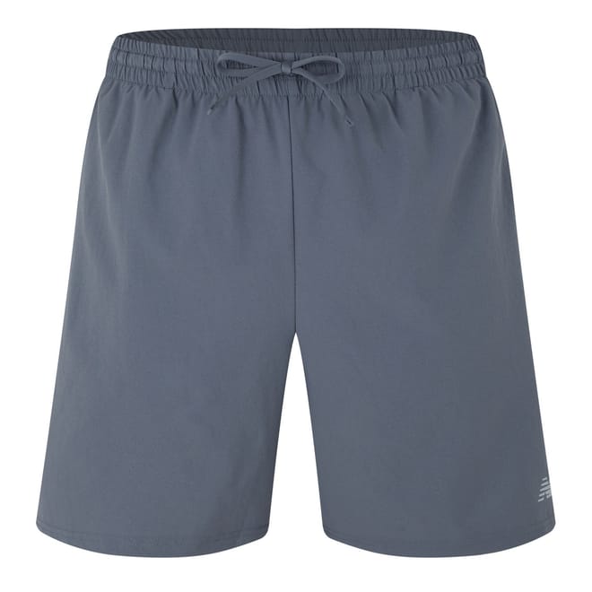 Graphite Running Shorts with Clean Hem