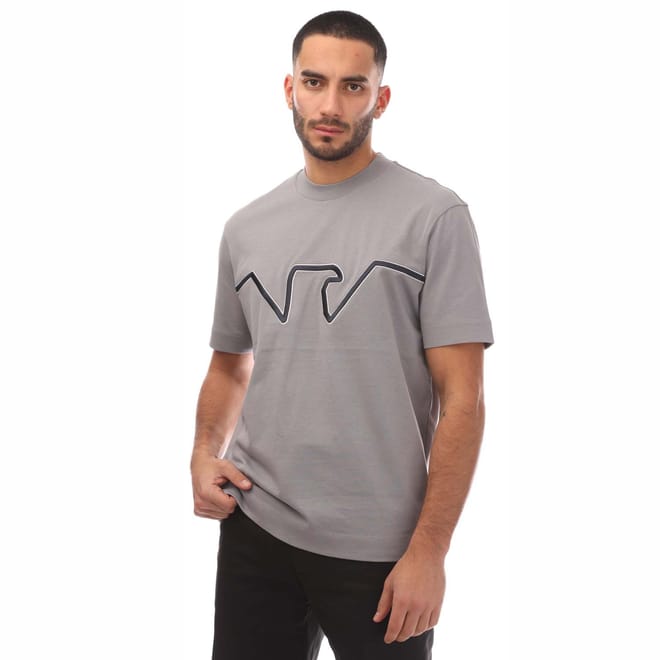 Raised Logo Embroidered T-Shirt