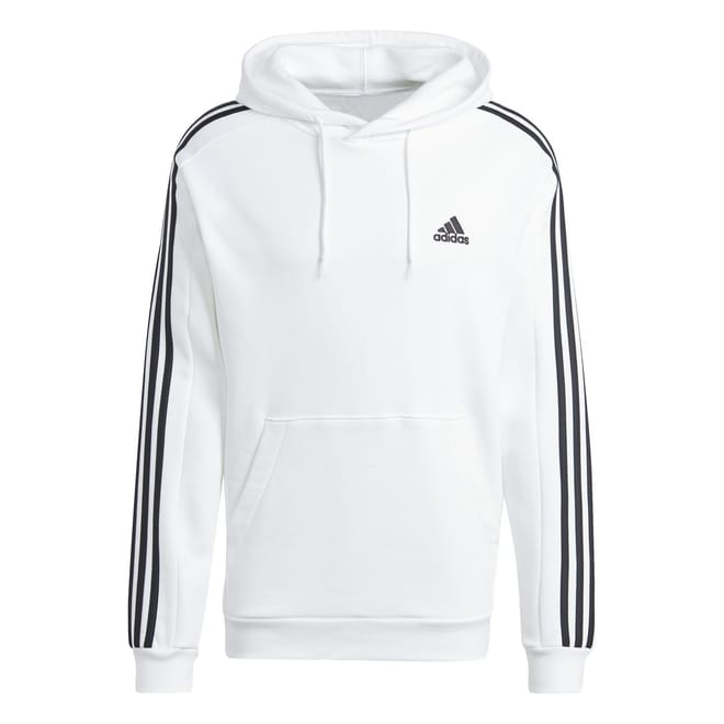 Mens Fleece 3 Stripes Hoodie