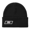 Noir Woven Patch Beanie