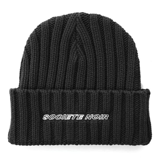 Noir Rib Beanie