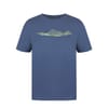 Crew Neck Geographic Print T-Shirt