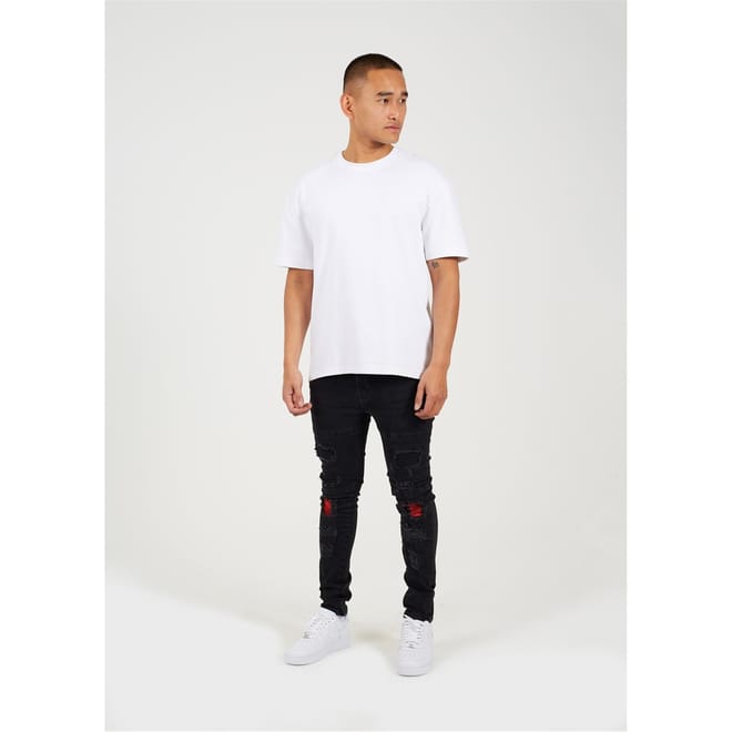 Jean With Contrast Panels