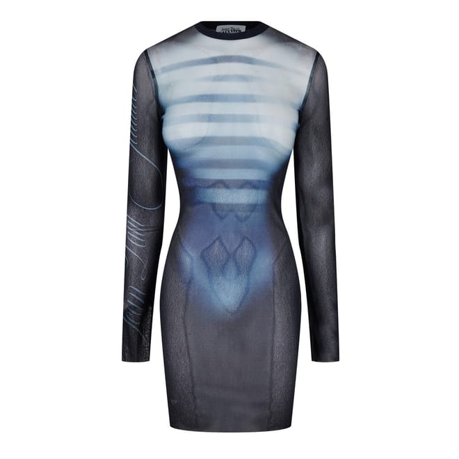 Le Male Crew Neck Mini Bodycon Dress