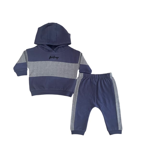 Boys Hooded Sweatshirt  And  Jogger Set