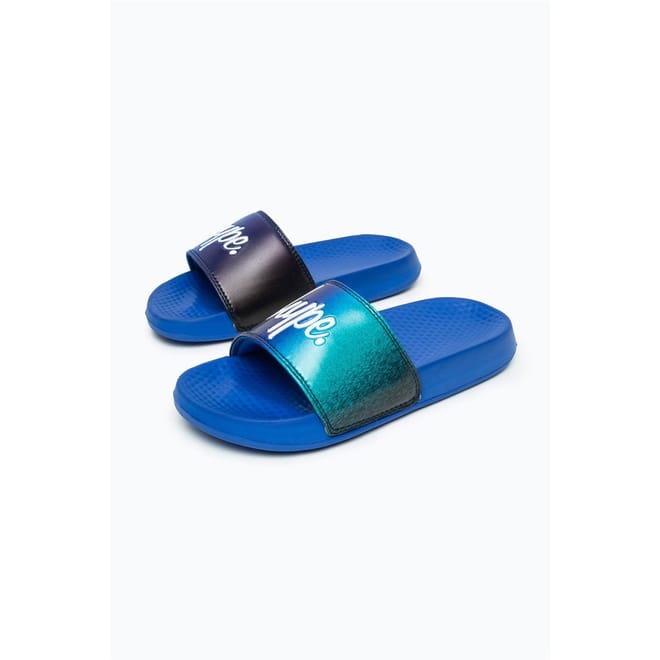 Gradient Print Flat Heel Slides