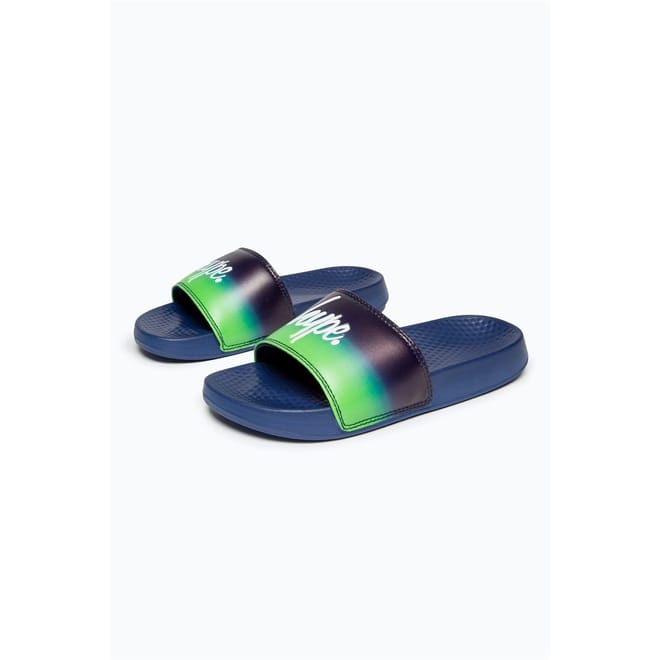 Gradient Pattern Flat Heel Slides