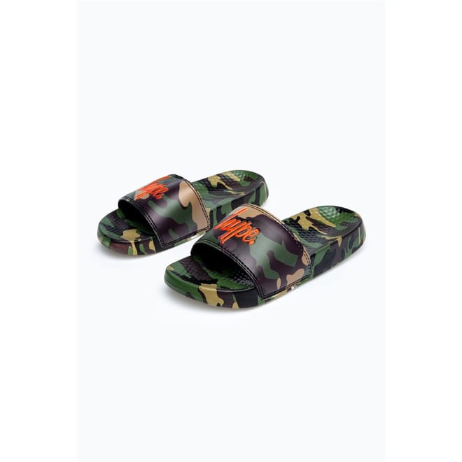 Class Camo Slides Flats